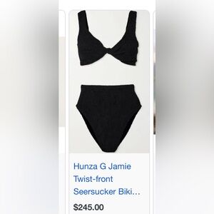 Black Jamie hunza g bathing suit never worn only tried on